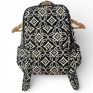Vera Bradley Ultimate Backpack in Concerto Black White Quilted Travel Bag